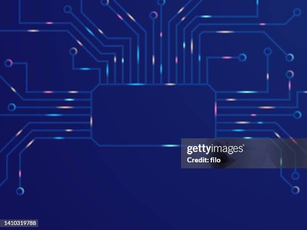 circuit board technology background abstract - system configuration stock illustrations