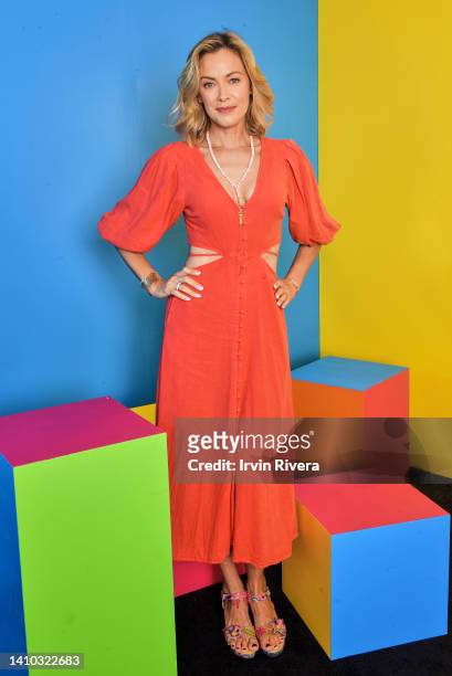 Kristanna Loken visits the #IMDboat official portrait studio at San Diego Comic-Con 2022 on The IMDb Yacht on July 22, 2022 in San Diego, California.