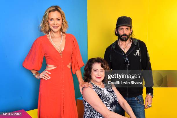 Kristanna Loken, Sean Young, and Richard Grieco visit the #IMDboat official portrait studio at San Diego Comic-Con 2022 on The IMDb Yacht on July 22,...