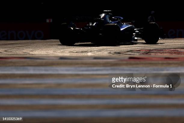Alexander Albon of Thailand driving the Williams FW44 Mercedes on track during practice ahead of the F1 Grand Prix of France at Circuit Paul Ricard...