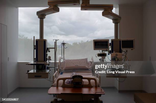 An ICU unit built for privacy and family accompaniment seen during the inauguration of the Treatment and Investigation on Cancer Centre, CTIC, the...