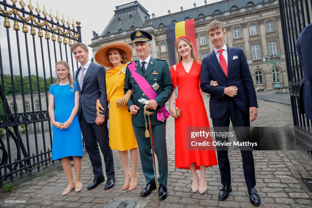 Royal Family Attends Belgian National Day