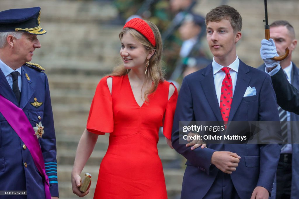 Royal Family Attends Belgian National Day