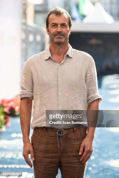 Andrea Occhipinti attends the blue carpet at the Giffoni Film Festival 2022 on July 22, 2022 in Giffoni Valle Piana, Italy.