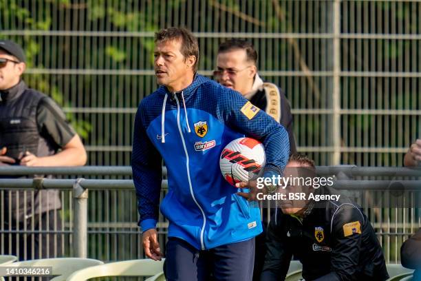 Head-coach Matias Almeyda of AEK Athene during the Preseason Friendly match between FC Volendam and AEK Athene at Sportpark Oosterhout on July 22,...