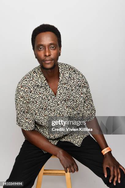 Edi Gathegi visits the #IMDboat At San Diego Comic-Con 2022: Day Two on The IMDb Yacht on July 22, 2022 in San Diego, California.