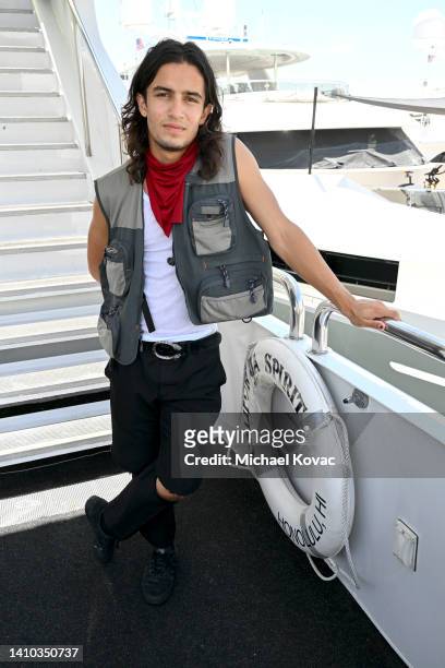Aramis Knight visits the #IMDboat At San Diego Comic-Con 2022: Day Two on The IMDb Yacht on July 22, 2022 in San Diego, California.