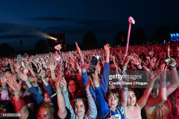 The crowd during Lewis Capaldi on day two of Latitude Festival 2022 at Henham Park on July 22, 2022 in Southwold, England.