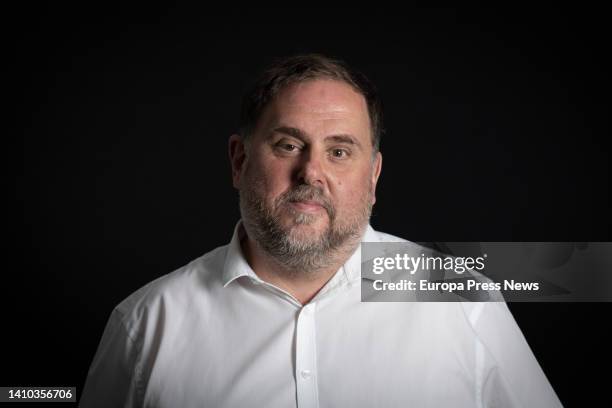 Leader Oriol Junqueras poses during an interview with Europa Press, on 22 July, 2022 in Barcelona, Catalonia, Spain. Oriol Junqueras Vies has been...