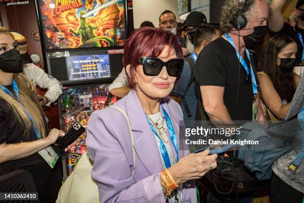 Sharon Osbourne appears at a signing by her husband, Ozzy Osbourne, at 2022 Comic-Con International Day 2 at the San Diego Convention Center on July...