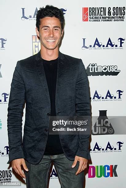 Actor Eli Marienthal arrives at 2012 Los Angeles Animation Film Festival - "The Iron Giant" charity screening at Regent Showcase Theatre on March 9,...