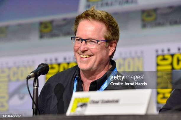 Andrew Stanton speaks onstage during "Collider": Directors On Directing Panel At Comic-Con at San Diego Convention Center on July 22, 2022 in San...
