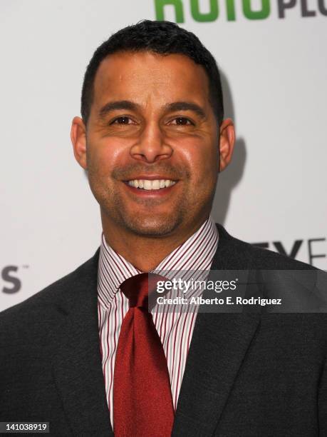 Actor Jon Huertas arrives to The Paley Center for Media's PaleyFest 2012 honoring "Castle" at Saban Theatre on March 9, 2012 in Beverly Hills,...