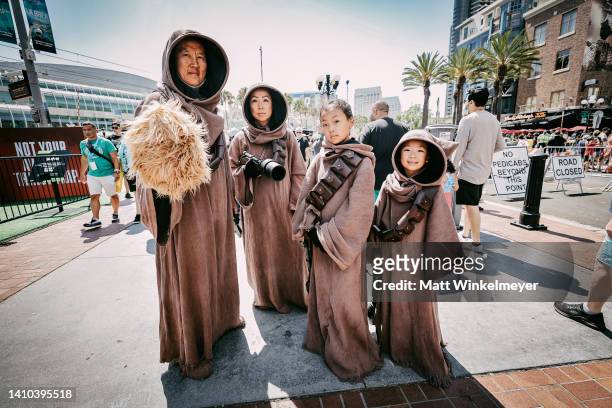Cosplayers dressed as Jawas attend 2022 Comic-Con International: San Diego on July 22, 2022 in San Diego, California.