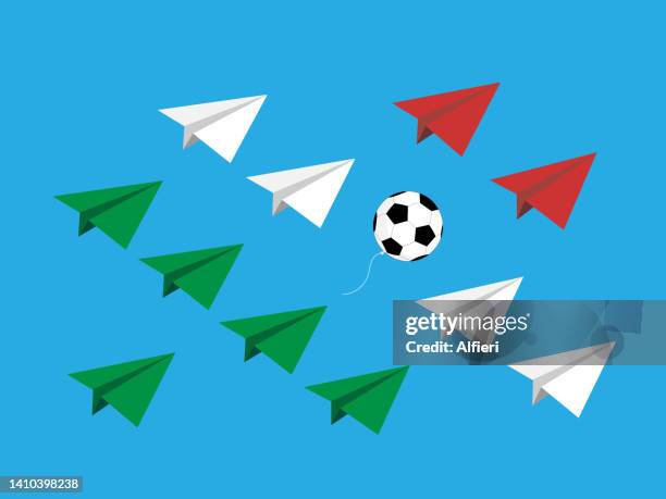 stockillustraties, clipart, cartoons en iconen met red, white and green flag colors - hungary sports