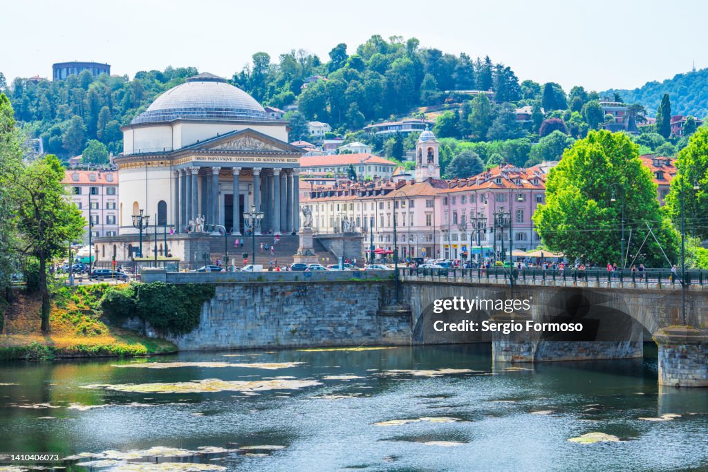 View of Turin city in Italy
