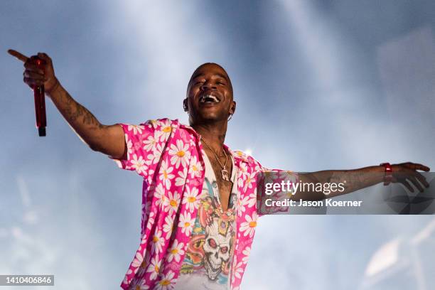 Rapper Kid Cudi performs onstage during day one of Rolling Loud Miami 2022 at Hard Rock Stadium on July 22, 2022 in Miami Gardens, Florida.