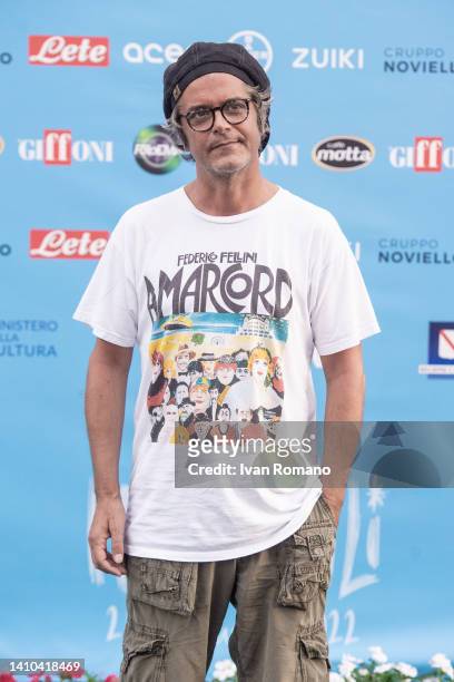 Samuele Bersani attends the photocall at the Giffoni Film Festival 2022 on July 22, 2022 in Giffoni Valle Piana, Italy.