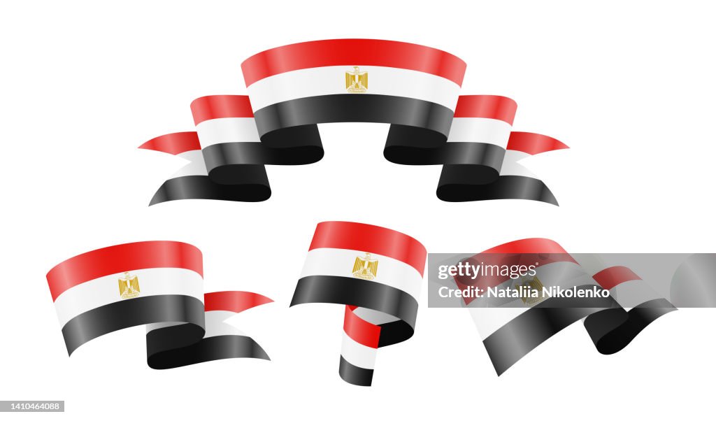 Egypt Rwm Egypt Collection Of Waving Country Flags High-Res Vector Graphic ...