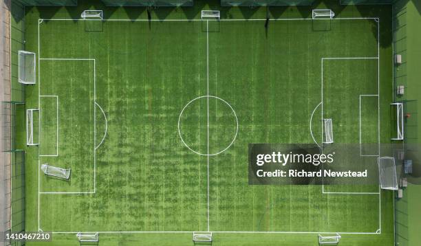 football pitch - calcio a 5 foto e immagini stock