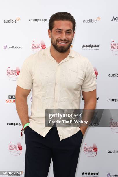 Kem Cetinay attends the British Podcast Awards 2022 at Kennington Park on July 23, 2022 in London, England.