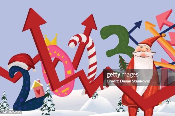feiertagsinflation 2023 - christmas cash stock-grafiken, -clipart, -cartoons und -symbole