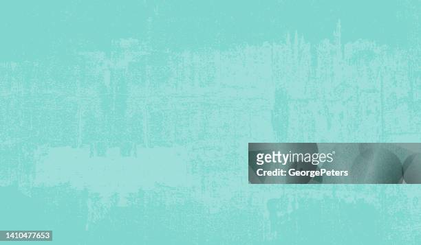 distressed painted cement - teal stock illustrations
