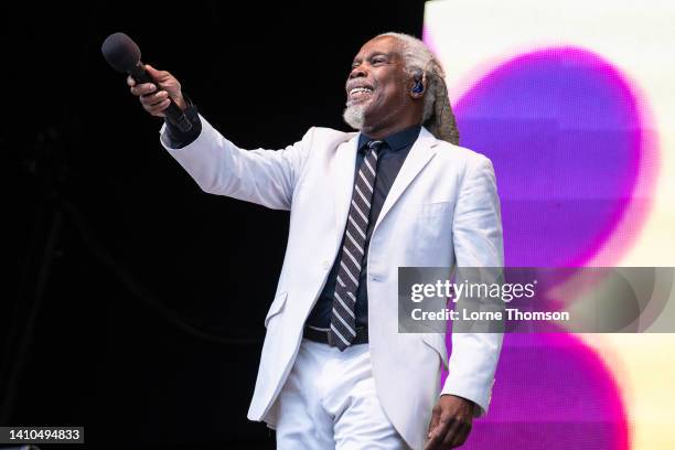 Billy Ocean performs during the 2022 Rewind Festival: Scotland at Scone Palace on July 23, 2022 in Perth, Scotland.
