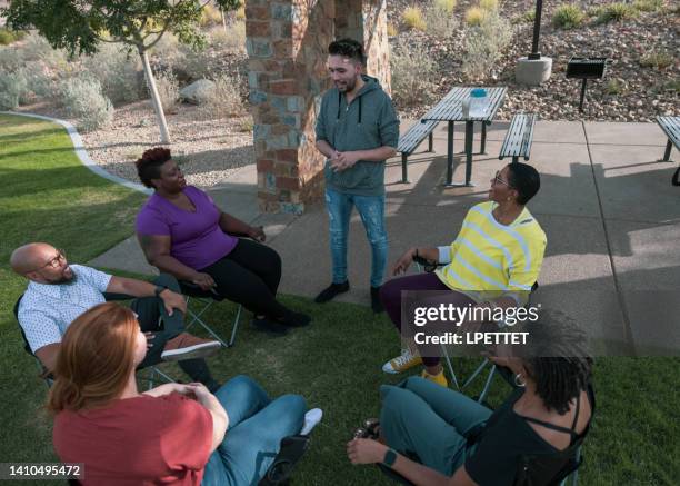 Group Session Note Example Outdoor Outdoor Group Therapy Photos and Premium High Res Pictures - Getty Images