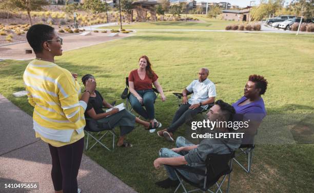 Group Session Note Example Outdoor 3,008 Outdoor Group Therapy Stock Photos, High-Res Pictures, and Images ...