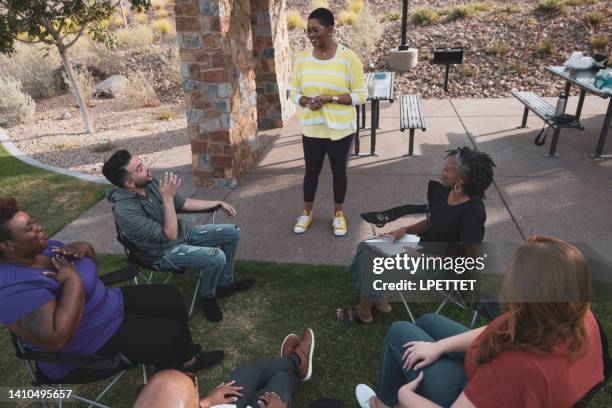 Group Session Note Example Outdoor 3,582 Outdoor Group Therapy Stock Photos, High-Res Pictures, and Images ...