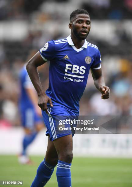 Kelechi Iheanacho of Leicester City in action during the Pre-Season Friendly match between Derby County and Leicester City at Pride Park on July 23,...