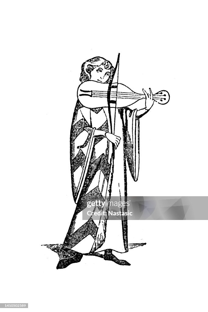 Minstrel, ein mittelalterlicher Sänger oder Musiker