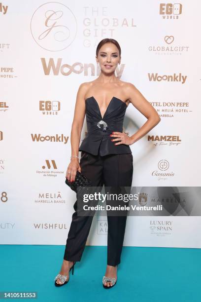 Chenoa attends the Global Gift Gala Red Carpet at Hotel Don Pepe on July 23, 2022 in Marbella, Spain.
