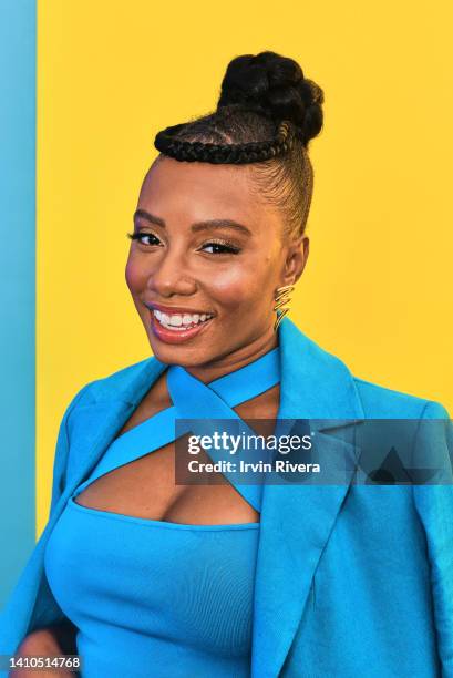 Imani Hakim visits the #IMDboat official portrait studio at San Diego Comic-Con 2022 on The IMDb Yacht on July 23, 2022 in San Diego, California.