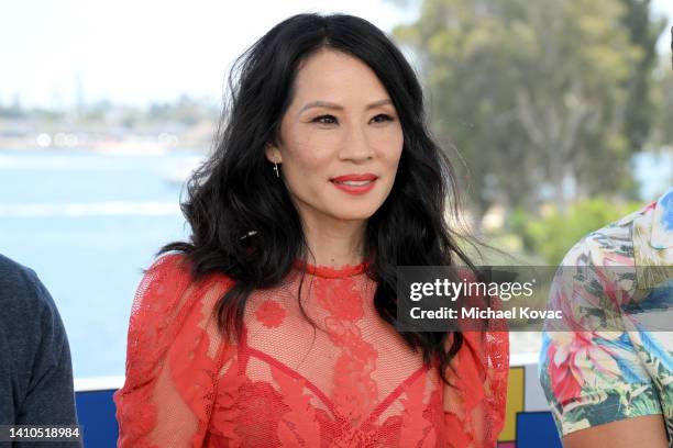 Lucy Liu visits the #IMDboat At San Diego Comic-Con 2022: Day Three on The IMDb Yacht on July 23, 2022 in San Diego, California.