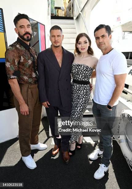 Clayton Cardenas, JD Pardo, Sarah Bolger, and Danny Pino visits the #IMDboat At San Diego Comic-Con 2022: Day Three on The IMDb Yacht on July 23,...