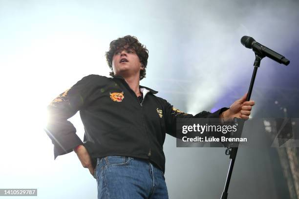 Bradley Simpson of The Vamps during the 2022 Splendour Festival at Wollaton Park on July 23, 2022 in Nottingham, England.