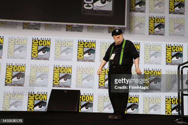 George R.R. Martin attends HBO's "House of the Dragon" panel at Comic Con at San Diego Convention Center on July 23, 2022 in San Diego, California.
