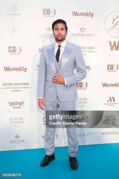 Gianmarco Onestini attends the Global Gift Gala Red Carpet at Hotel Don Pepe on July 23, 2022 in Marbella, Spain.
