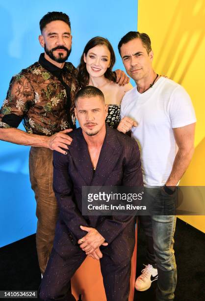 Clayton Cardenas, JD Pardo, Sarah Bolger, and Danny Pino visit the #IMDboat official portrait studio at San Diego Comic-Con 2022 on The IMDb Yacht on...