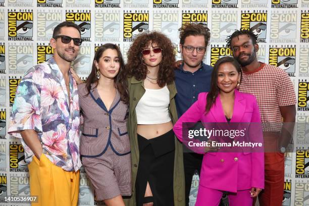 Luis Gerardo Méndez Cristin Milioti, Nina Bloomgarden, Andy Siara, Gabriela Cartol, and William Jackson Harper attend Peacock and UCP's "The Resort"...