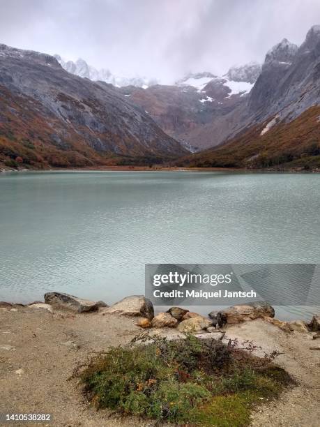 laguna esmeralda in the argentine patagonia - patagonia chile - fotografias e filmes do acervo