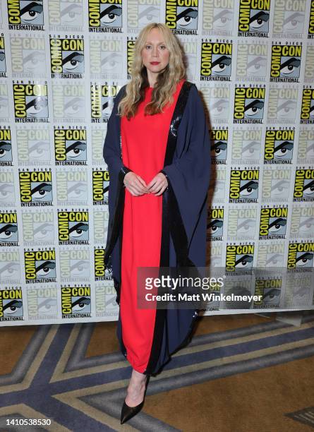 Gwendoline Christie attends "The Sandman" press line during 2022 Comic-Con International: San Diego at Hilton Bayfront on July 23, 2022 in San Diego,...