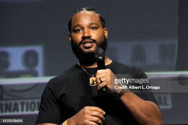 Ryan Coogler speaks onstage at the Marvel Cinematic Universe Mega-Panel during 2022 Comic Con International: San Diego at San Diego Convention Center...