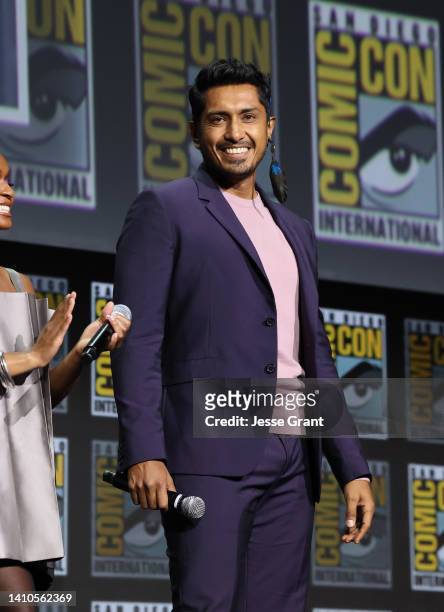 Tenoch Huerta participates in the Marvel Studios’ Live-Action presentation at San Diego Comic-Con on July 23, 2022.