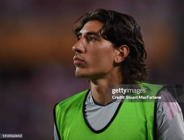 Hector Bellerin of Arsenal during a pre season friendly between Chelsea and Arsenal at Camping World Stadium on July 23, 2022 in Orlando, Florida.