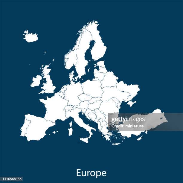 ヨーロッパの地図 - albania点のイラスト素材／クリップアート素材／マンガ素材／アイコン素材