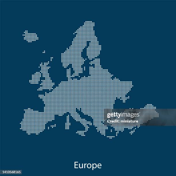 europe map - europe map stock illustrations