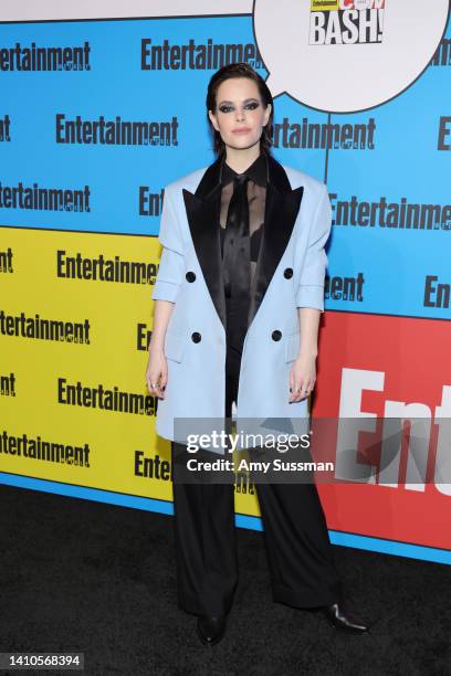 Emily Hampshire attends Entertainment Weekly's Annual Comic-Con Bash at Float at Hard Rock Hotel San Diego on July 23, 2022 in San Diego, California.